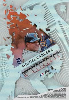 2014 Topps High Tek #HT-MC Miguel Cabrera Back