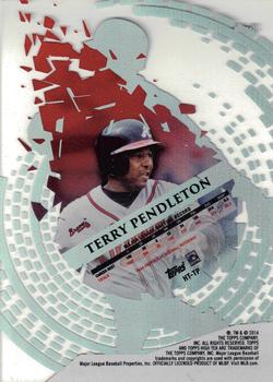 2014 Topps High Tek #HT-TP Terry Pendleton Back