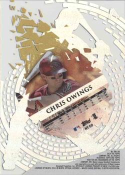2014 Topps High Tek #HT-CO Chris Owings Back