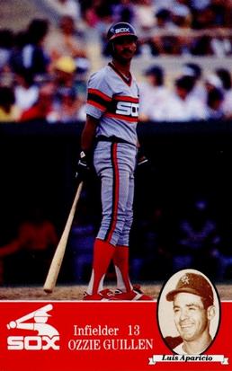 1985 Coke Chicago White Sox #NNO Ozzie Guillen / Luis Aparicio Front