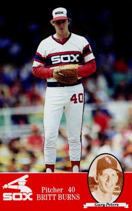 1985 Coke Chicago White Sox #NNO Britt Burns / Gary Peters Front