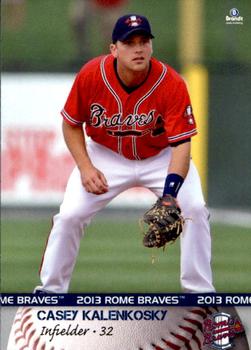 2013 Brandt Rome Braves #11 Casey Kalenkosky Front