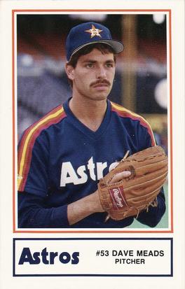 1987 Deer Park Hospital Houston Astros #9 Dave Meads Front