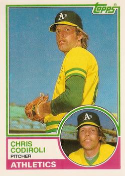 1983 Topps Traded #20T Chris Codiroli Front