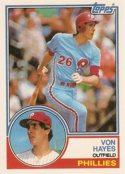 1983 Topps Traded #40T Von Hayes Front