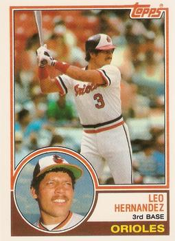 1983 Topps Traded #44T Leo Hernandez Front