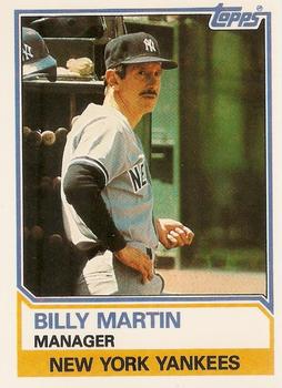 1983 Topps Traded #66T Billy Martin Front