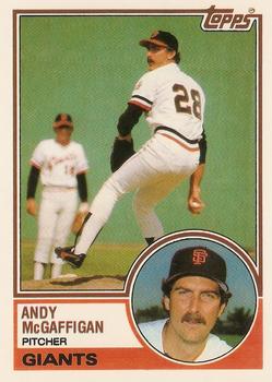 1983 Topps Traded #68T Andy McGaffigan Front