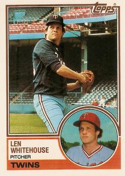 1983 Topps Traded #126T Len Whitehouse Front