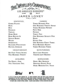2009 Topps Allen & Ginter #69 James Loney Back