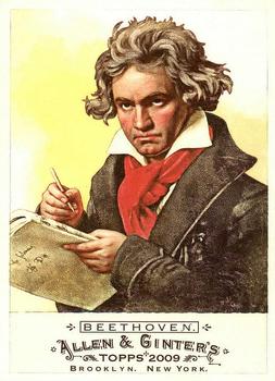 2009 Topps Allen & Ginter #83 Ludwig van Beethoven Front