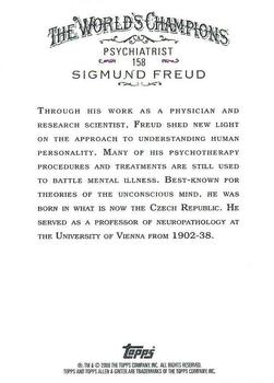 2009 Topps Allen & Ginter #158 Sigmund Freud Back