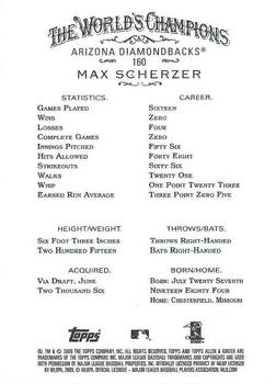 2009 Topps Allen & Ginter #160 Max Scherzer Back
