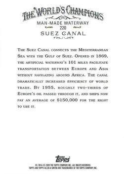 2009 Topps Allen & Ginter #220 Suez Canal Back