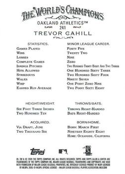 2009 Topps Allen & Ginter #241 Trevor Cahill Back