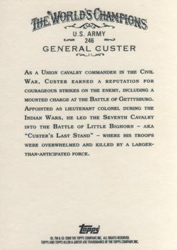 2009 Topps Allen & Ginter #246 General Custer Back