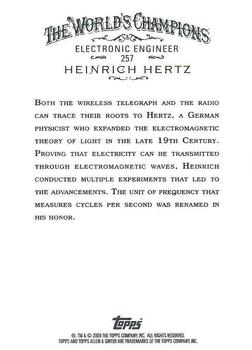 2009 Topps Allen & Ginter #257 Heinrich Hertz Back