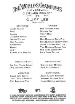 2009 Topps Allen & Ginter #306 Cliff Lee Back