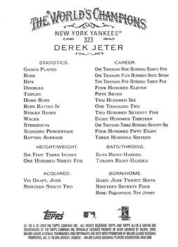 2009 Topps Allen & Ginter #323 Derek Jeter Back