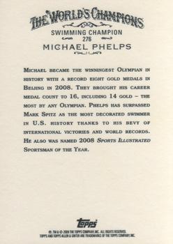 2009 Topps Allen & Ginter #276 Michael Phelps Back