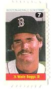 1983 Boston Herald SoxStamps #7 Wade Boggs Front