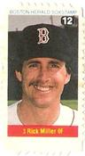 1983 Boston Herald SoxStamps #12 Rick Miller Front