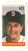 1983 Boston Herald SoxStamps #13 Carl Yastrzemski Front