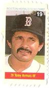 1983 Boston Herald SoxStamps #19 Tony Armas Front