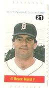 1983 Boston Herald SoxStamps #21 Bruce Hurst Front
