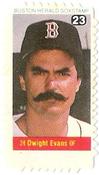 1983 Boston Herald SoxStamps #23 Dwight Evans Front