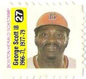 1983 Boston Herald SoxStamps #27 George Scott Front