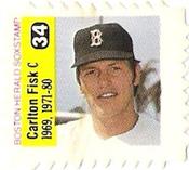 1983 Boston Herald SoxStamps #34 Carlton Fisk Front