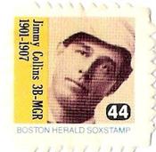 1983 Boston Herald SoxStamps #44 Jimmy Collins Front