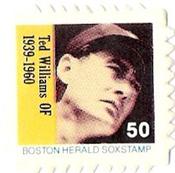 1983 Boston Herald SoxStamps #50 Ted Williams Front