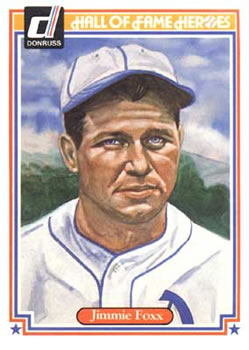 1983 Donruss Hall of Fame Heroes #13 Jimmie Foxx Front