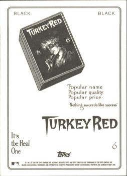 2005 Topps Turkey Red - Black #6 Hal Chase Back