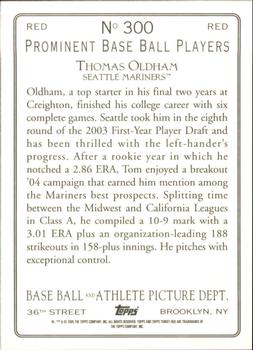 2005 Topps Turkey Red - Red #300 Thomas Oldham Back