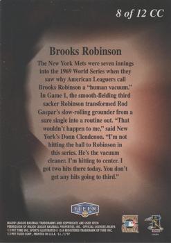 1997 Sports Illustrated - Cooperstown Collection #8 CC Brooks Robinson Back
