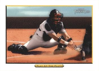 2005 Topps Turkey Red - White #45 Play At the Plate / Javy Lopez Front