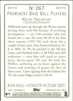2005 Topps Turkey Red - White #267 Kevin Millwood Back