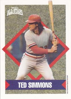 1991 MDA They're All All-Stars #2 Ted Simmons Front