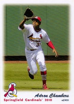 2010 Grandstand Springfield Cardinals #NNO Adron Chambers Front