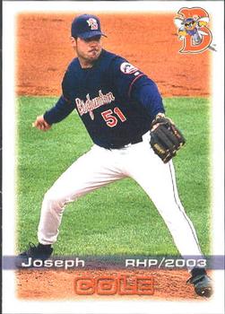 2003 Grandstand Binghamton Mets #9 Joseph Cole Front
