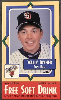 1998 San Diego Padres MADD #NNO Wally Joyner Front
