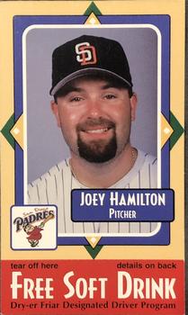 1998 San Diego Padres MADD #NNO Joey Hamilton Front