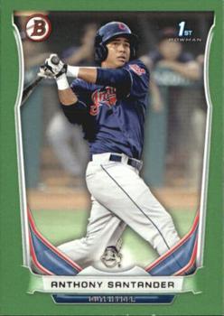 2014 Bowman - Prospects Green #BP67 Anthony Santander Front