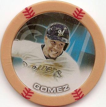 2014 Topps Chipz - Gold #NNO Carlos Gomez Front
