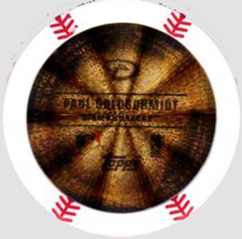 2014 Topps Chipz - Gold Foil #NNO Paul Goldschmidt Back