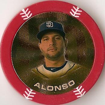 2014 Topps Chipz - Gold Foil Red #NNO Yonder Alonso Front