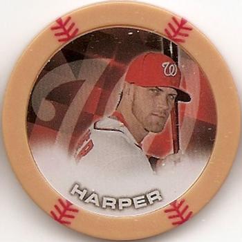 2014 Topps Chipz - Magnets Gold #NNO Bryce Harper Front